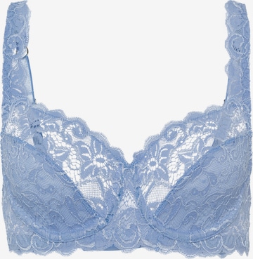 Hanro Bra ' Moments ' in Blue: front