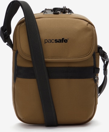 Borsa a tracolla 'Metrosafe X ' di Pacsafe in marrone: frontale