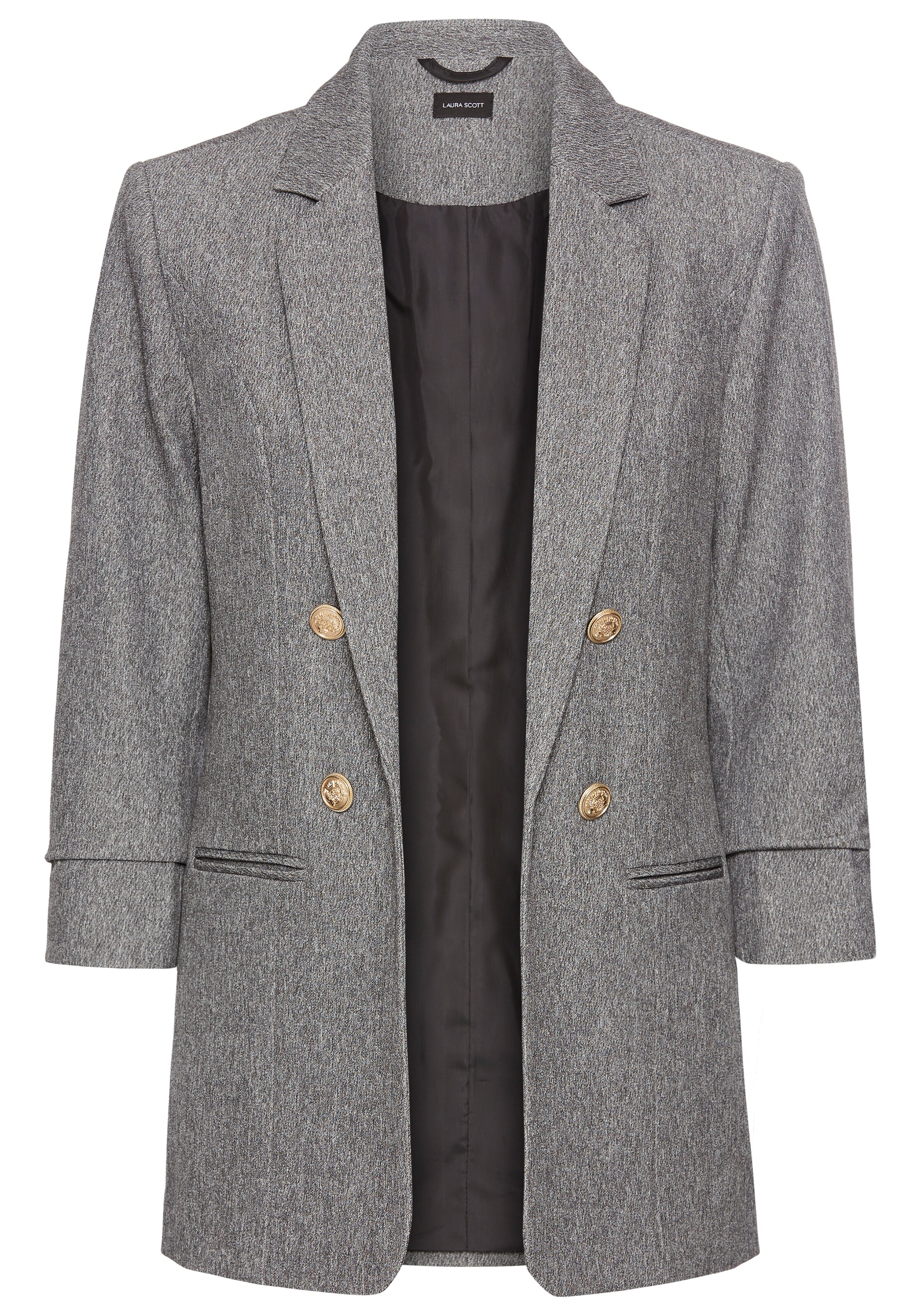 LAURA SCOTT Blazer in Grey: front