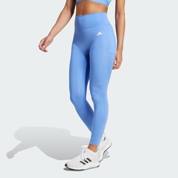 Skinny Pantalon de sport 'Optime Essentials' ADIDAS PERFORMANCE en bleu : devant