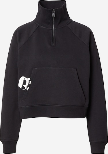 Karl Lagerfeld Sweater majica 'IKON' u crna / bijela, Pregled proizvoda