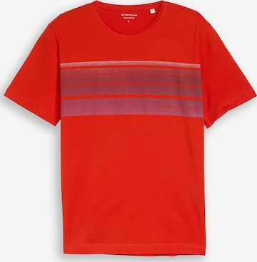 TOM TAILOR Shirt in Rood: voorkant