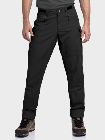 Regular Pantalon outdoor 'Maghera' Schöffel en noir : devant