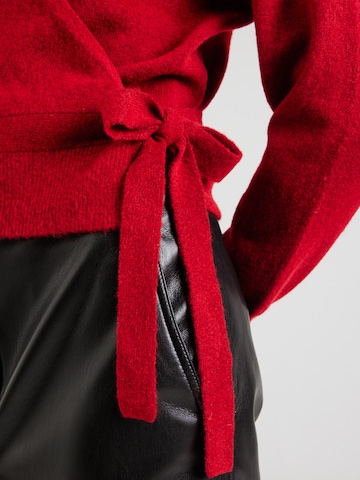 ABOUT YOU Knit Cardigan in Red