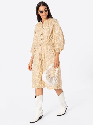 SECOND FEMALE Shirt dress 'Ficus' in Beige