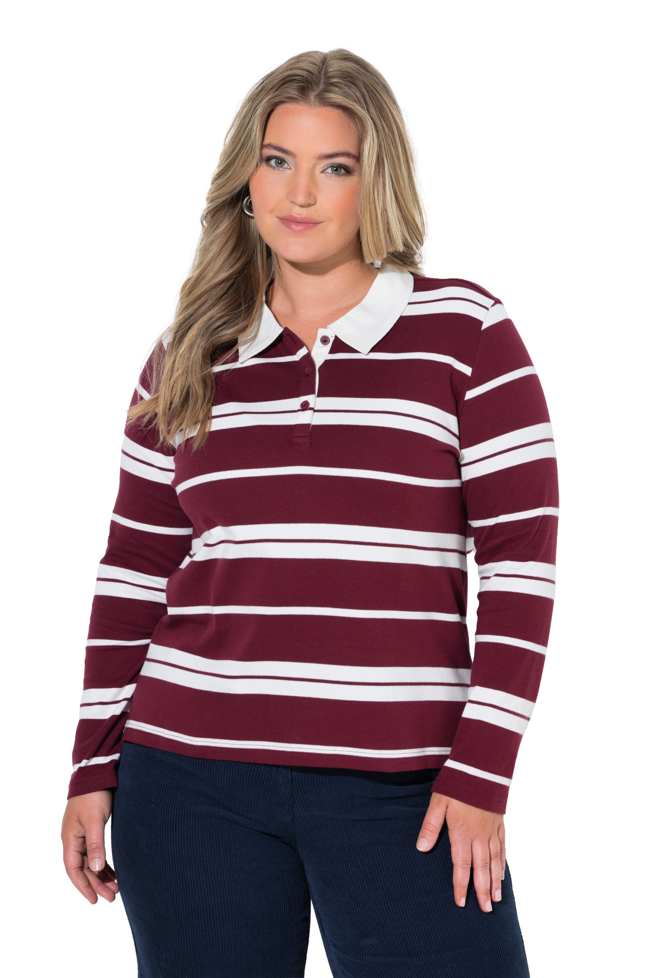 Ulla Popken Shirt in Rood: voorkant