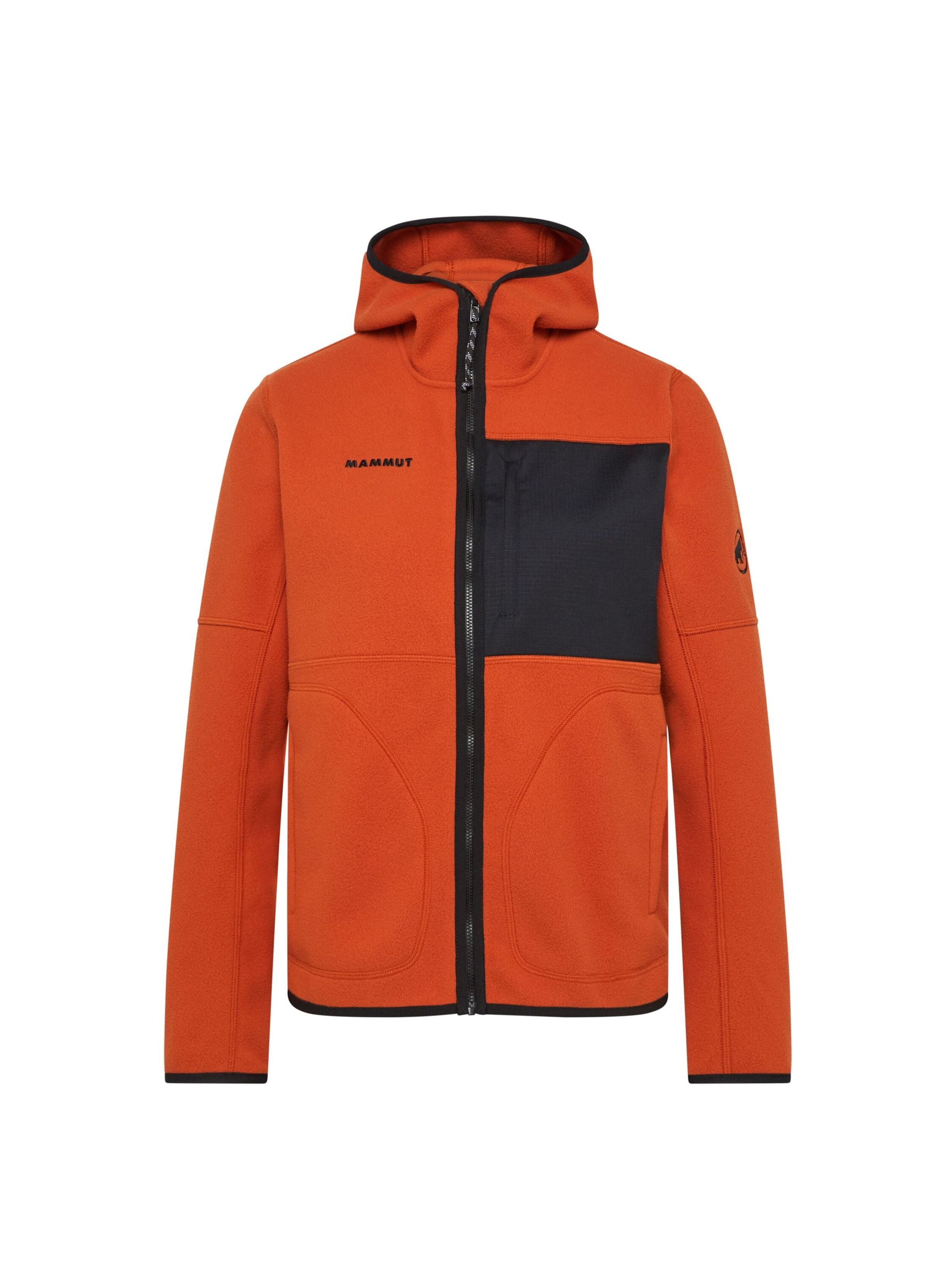 MAMMUT Fleecejacke  ‘Tamaro ' in Braun: Vorderseite