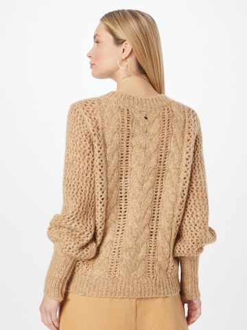MOS MOSH Sweter w kolorze brązowy