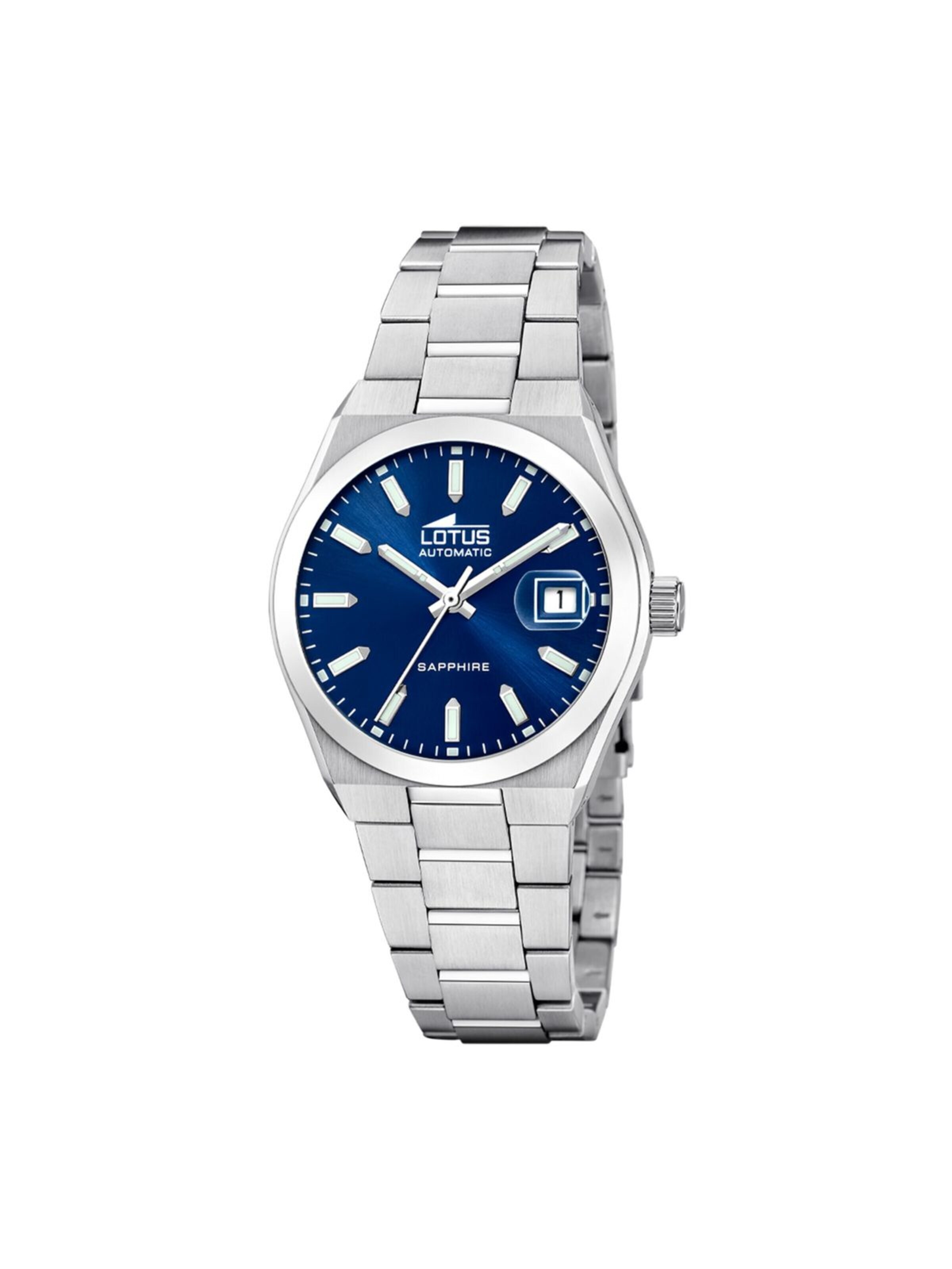 Lotus Analoog horloge 'Automatic watch Automatico' in Blauw: voorkant