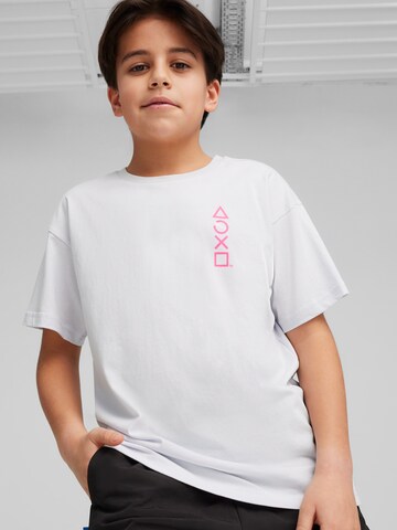 PUMA Koszulka 'PUMA X PLAYSTATION' w kolorze biały: przód