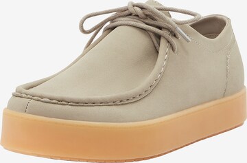 Pull&Bear Lace-up shoe in Beige: front