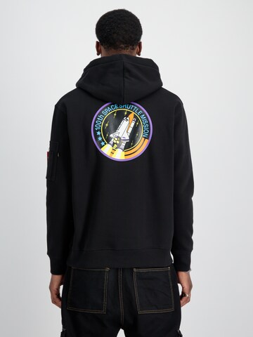 Felpa 'Space Shuttle' di ALPHA INDUSTRIES in nero