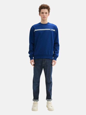 TOM TAILOR DENIM Sweatshirt in Blauw