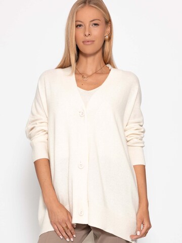 SASSYCLASSY Oversizestrickjacke‌‌‌‌ in Weiß