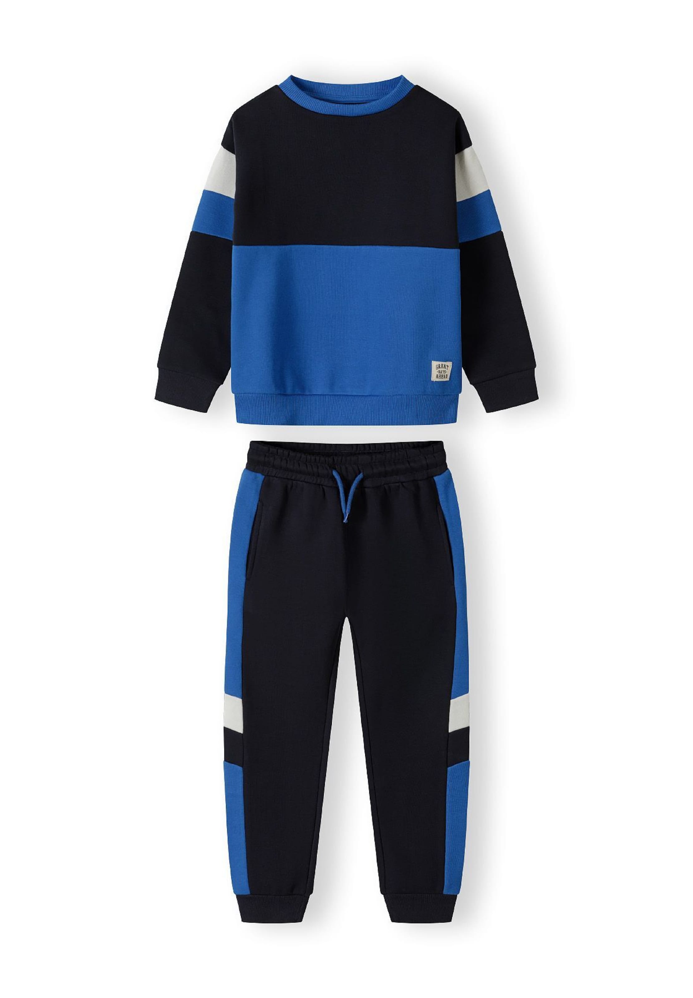 MINOTI Joggingová souprava – modrá: přední strana