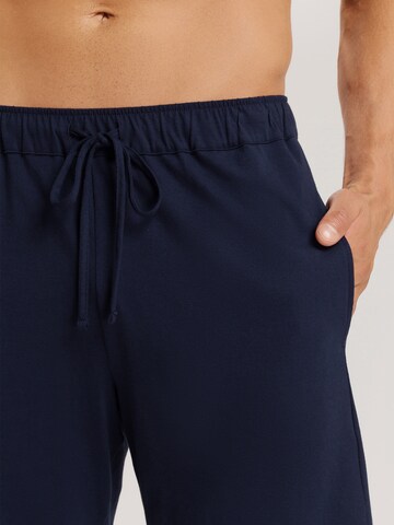 Hanro Pajama pants ' Night & Day ' in Blue