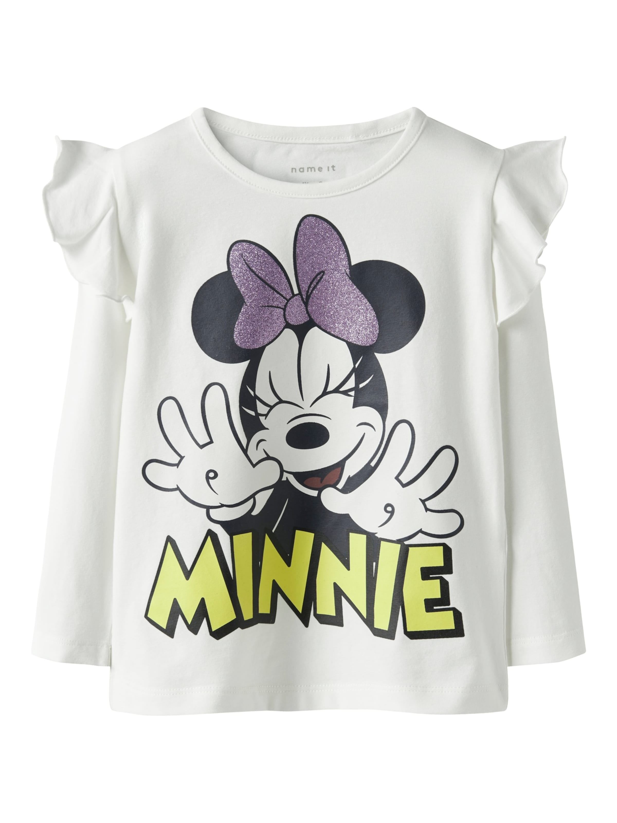 NAME IT Μπλουζάκι 'NMFDESSI MINNIE' σε λευκό: μπροστά