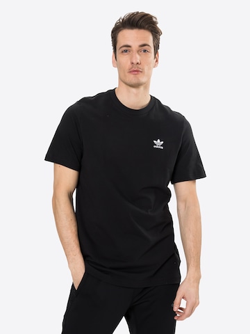 ADIDAS ORIGINALS Shirt 'Adicolor Essentials Trefoil' in Black: front