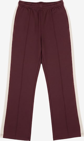 Urban Classics Pantalon en 34 en lie de vin / blanc, Vue avec produit