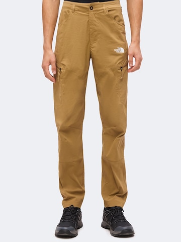 THE NORTH FACE Regularen Outdoor hlače 'EXPLORATION' | rjava barva: sprednja stran
