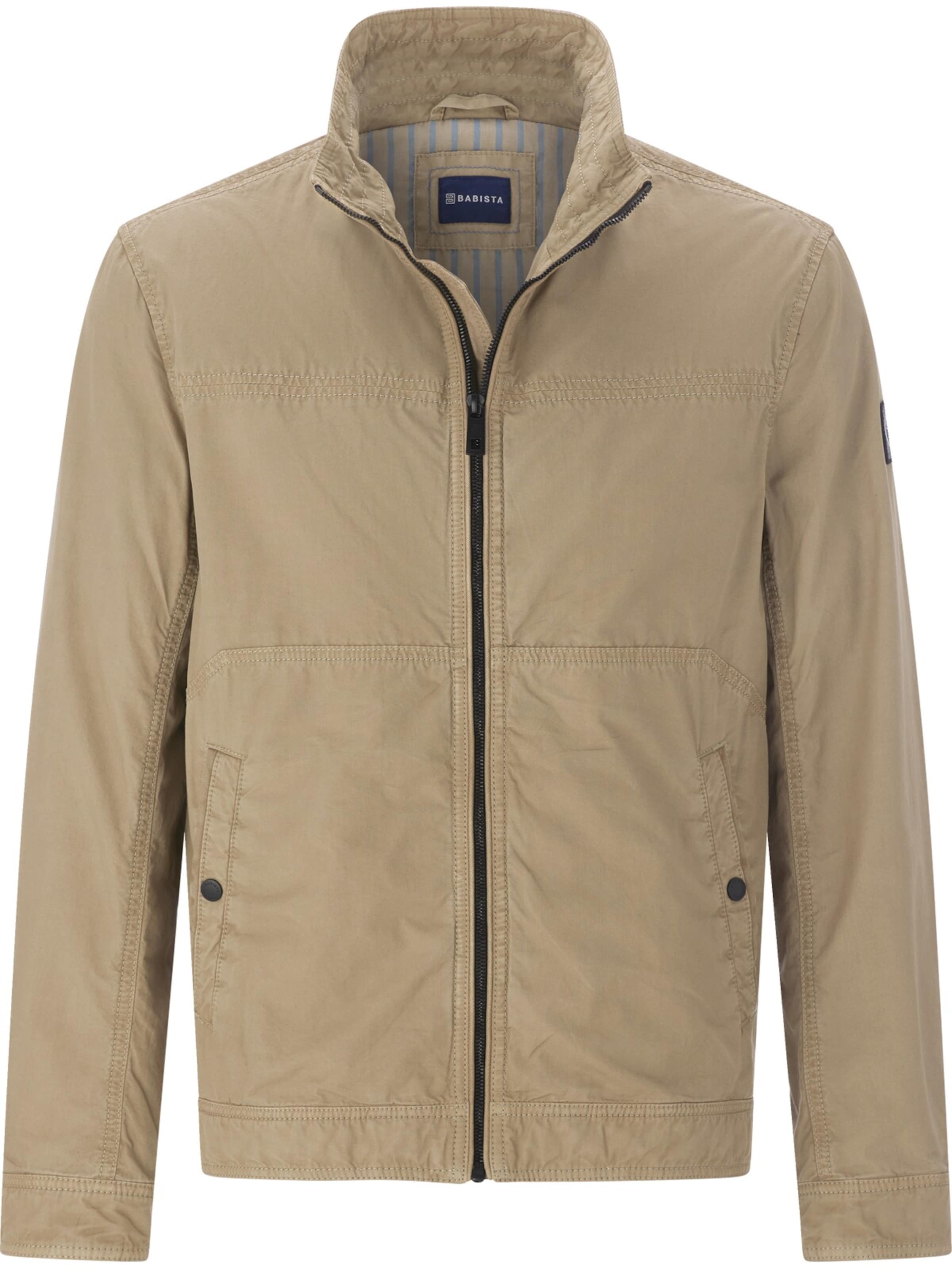 BABISTA Between-Season Jacket ' Hilario ' in Beige: front