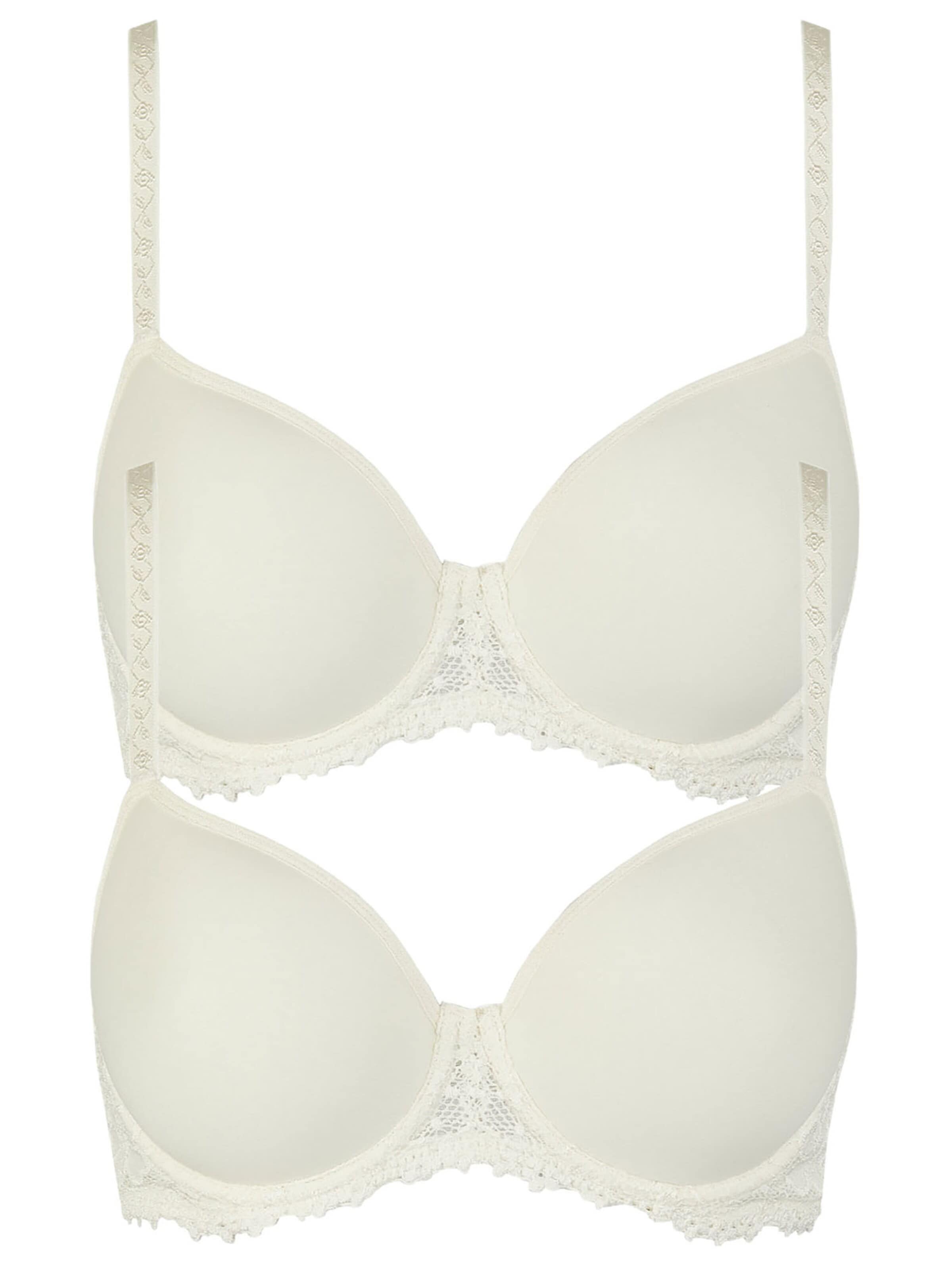 Nina von C. Classic Bra 'Millefleurs' in Beige: front