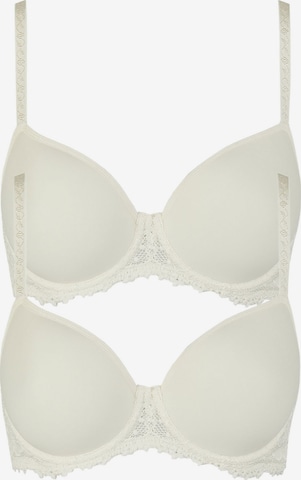 Nina von C. Classic Bra 'Millefleurs' in Beige: front