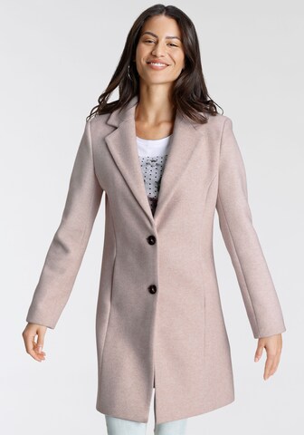 LAURA SCOTT Between-Seasons Coat in Pink: front