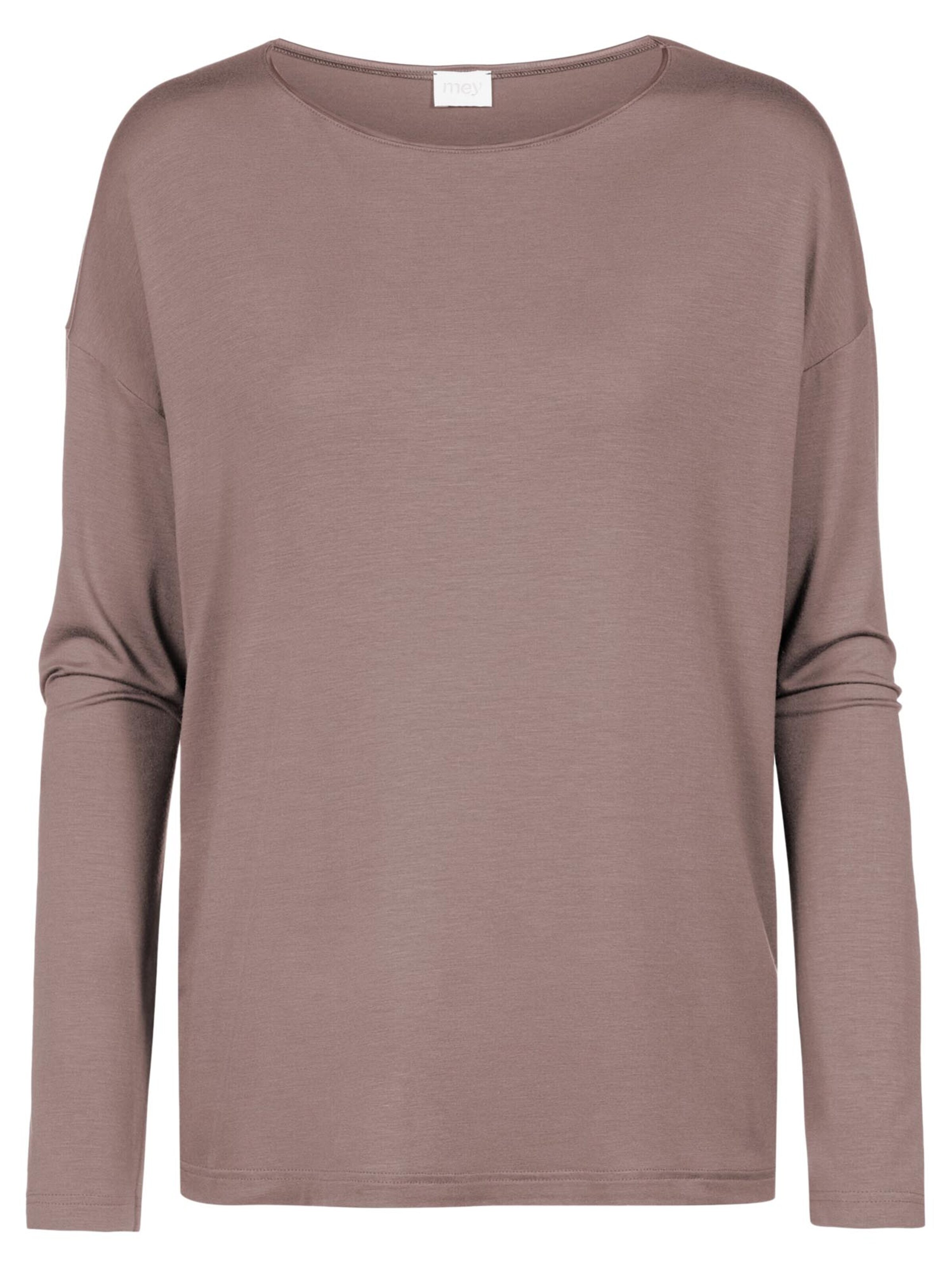 Mey Slaapshirt 'Pure Chic' in Bruin: voorkant