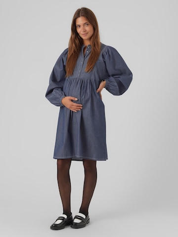 Robe 'JEANNE' MAMALICIOUS en bleu