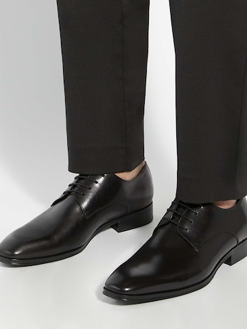 Dune LONDON Veterschoen 'Satchel' in Zwart