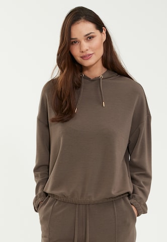 Athlecia Sports sweatshirt 'NAMIER' in Brown: front