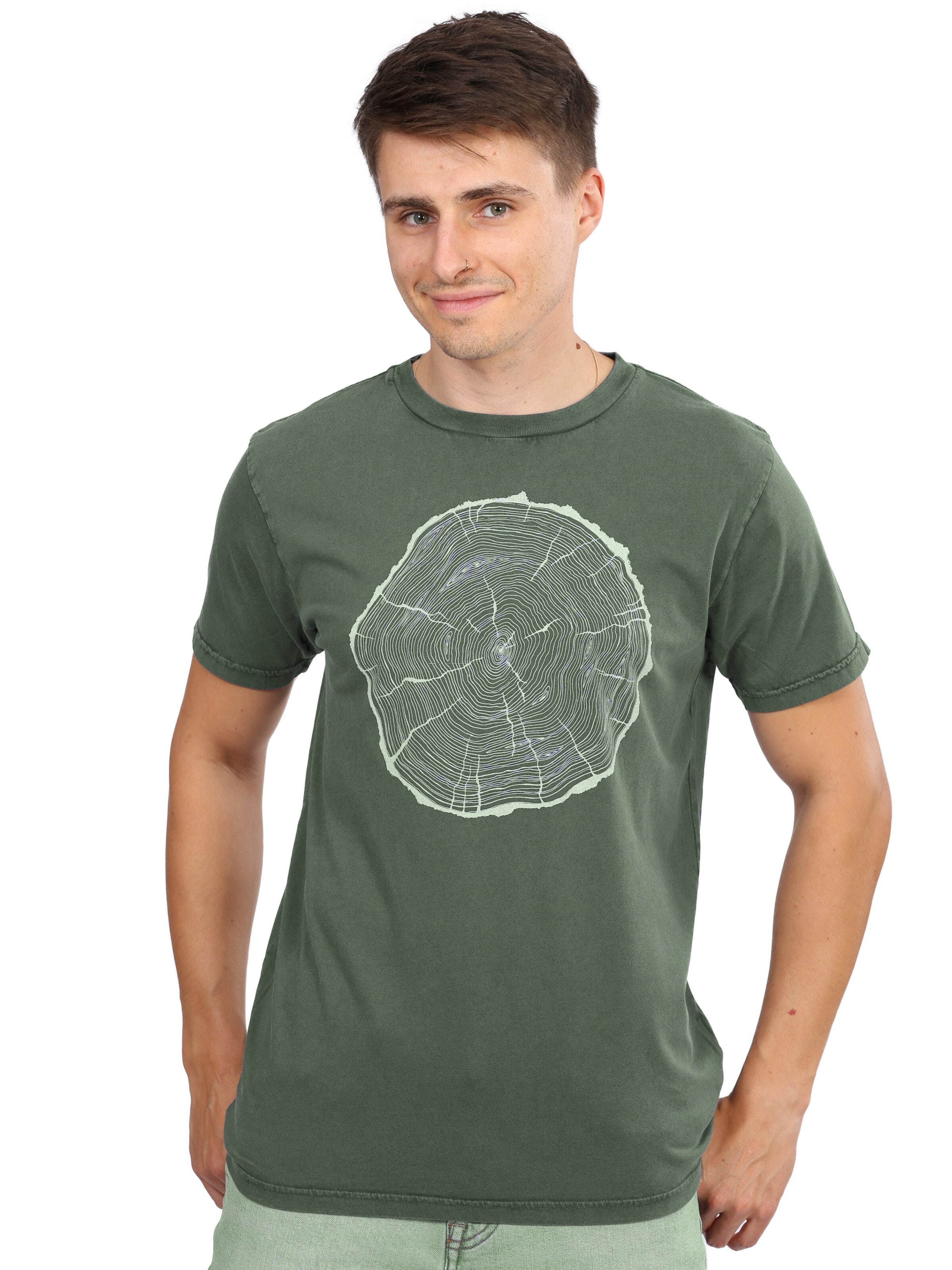 Life-Tree Shirt 'BigSlice'‌‌‌‌‌‌ in Blau
