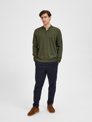 SELECTED HOMME Pullover 'BERG' in Grün
