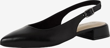 Escarpins à bride arrière Tamaris en noir : devant