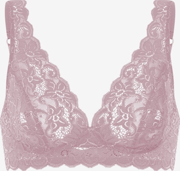 Hanro Bralette Bra 'Moments' in Purple: front