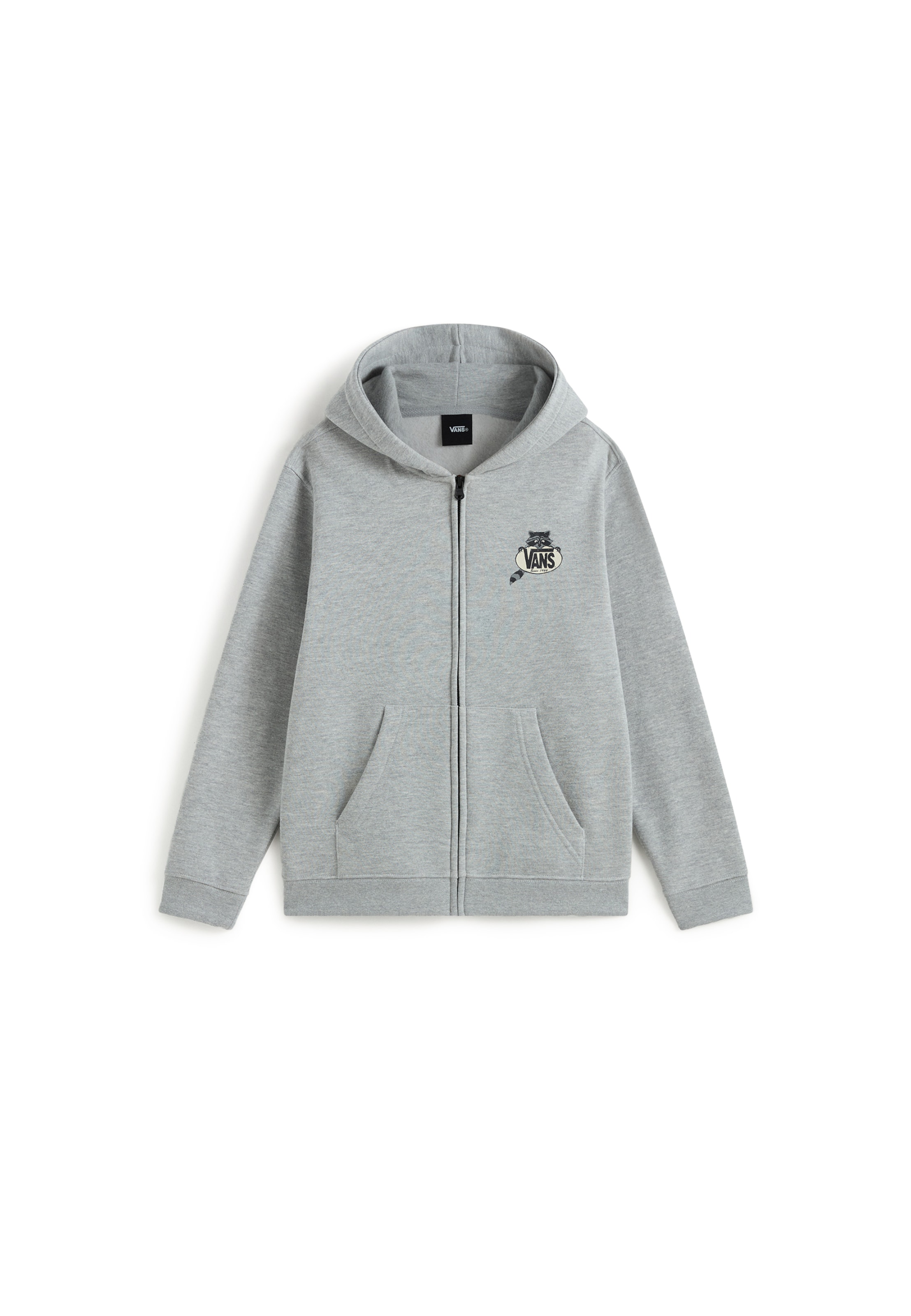 VANS Sweatjacke 'Dumpster Raccoon' in Grau: Vorderseite