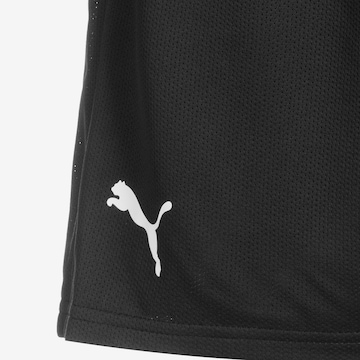 Regular Pantalon de sport 'Hoops Team Practice' PUMA en noir