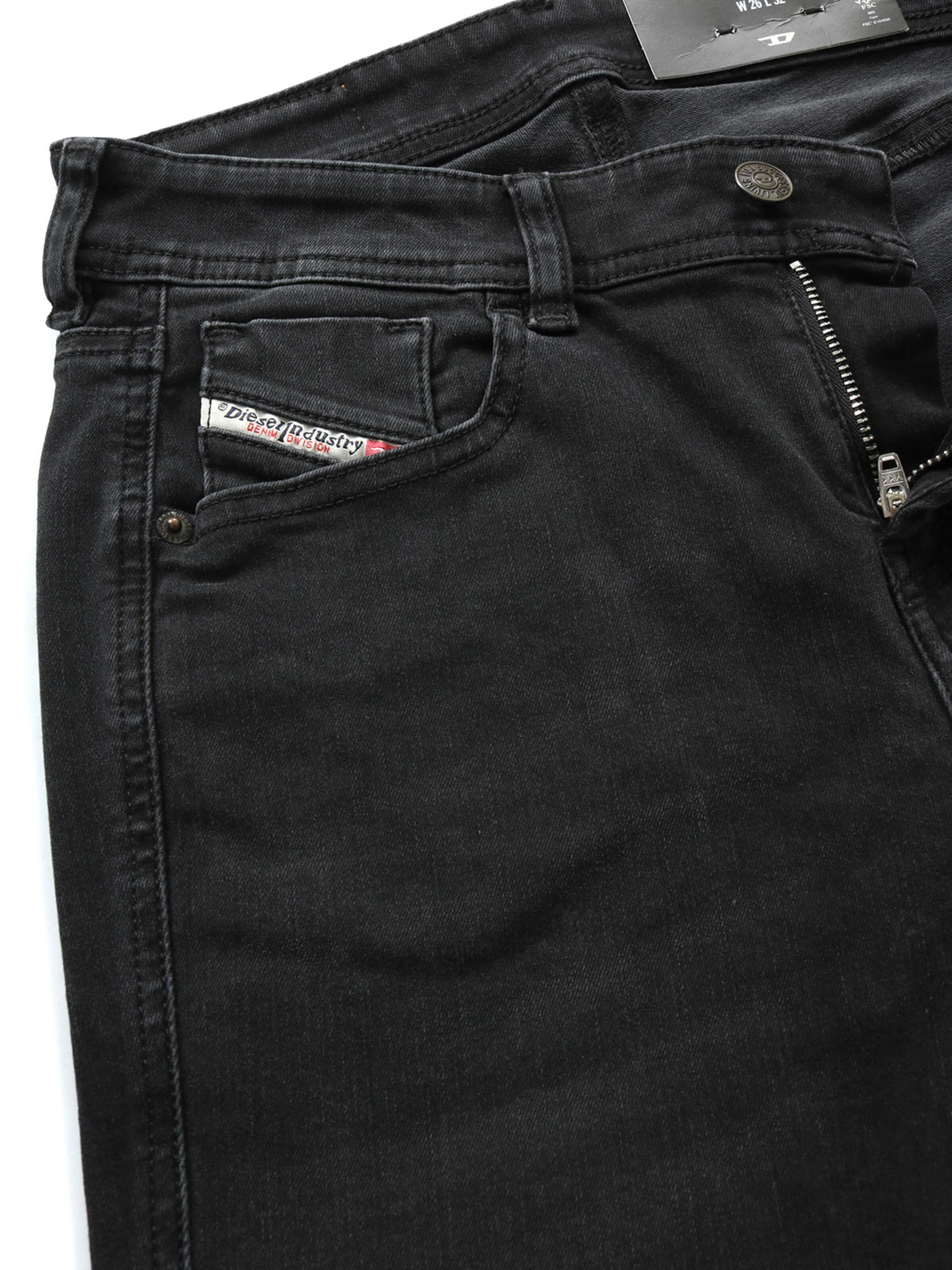 Skinny Jeans '2017 D-SLANDY' di DIESEL in nero
