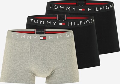 Tommy Hilfiger Underwear Boxers en gris chiné / rouge / noir / blanc, Vue avec produit