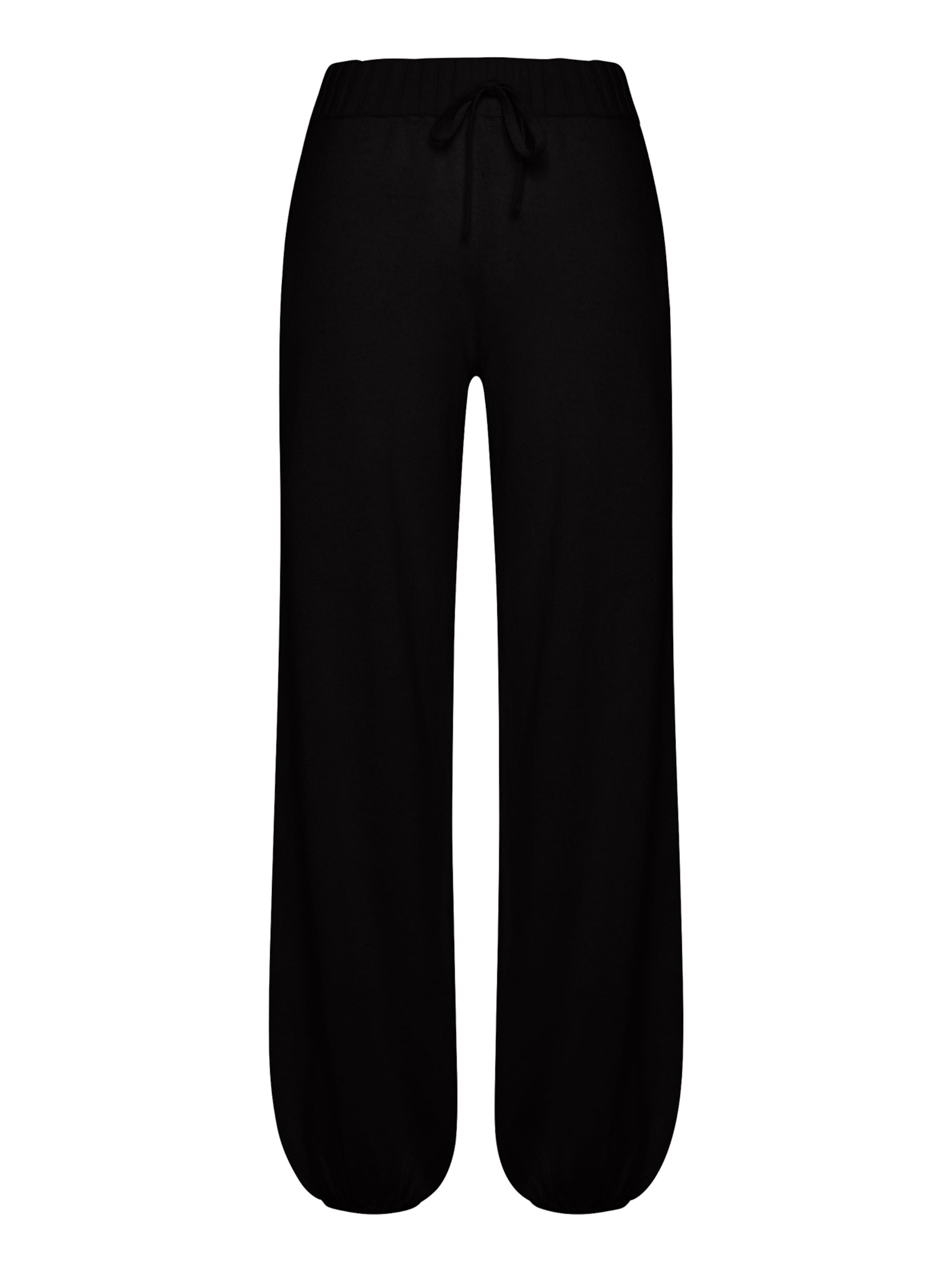 DEHA Slimfit Hose in Schwarz: Vorderseite