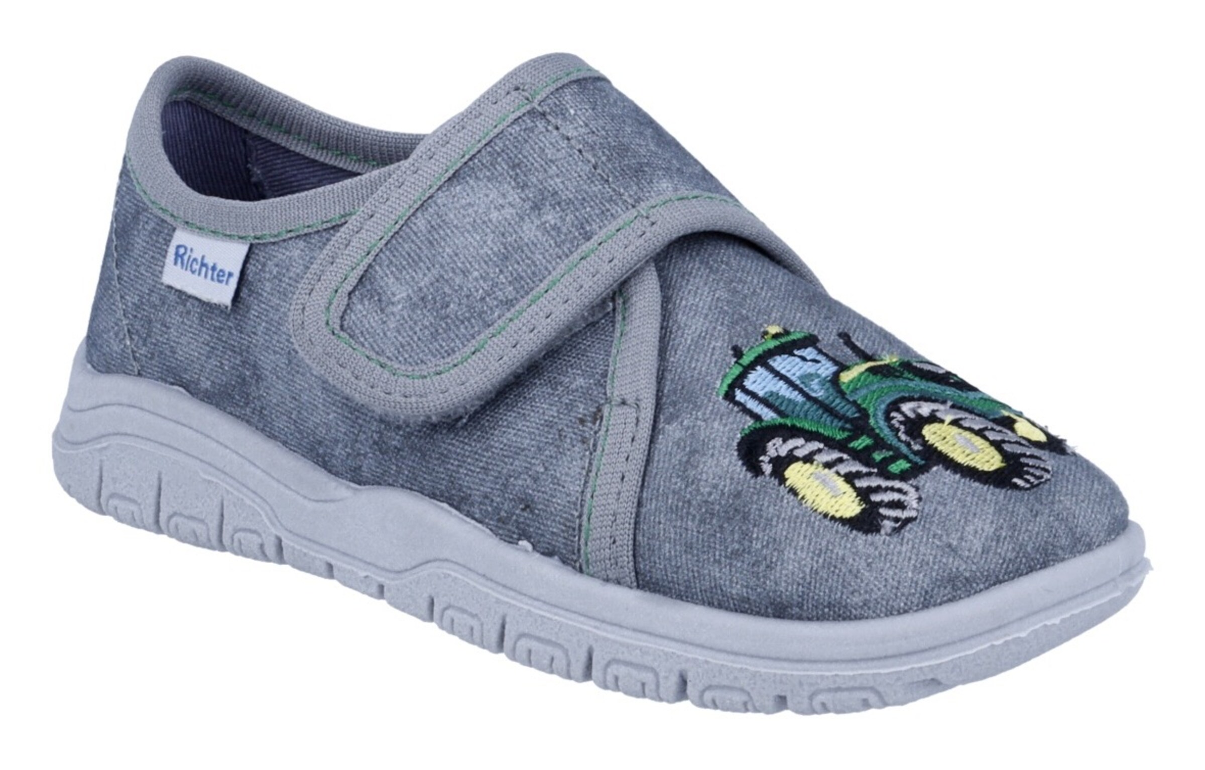 RICHTER Hausschuh in Grau: Vorderseite