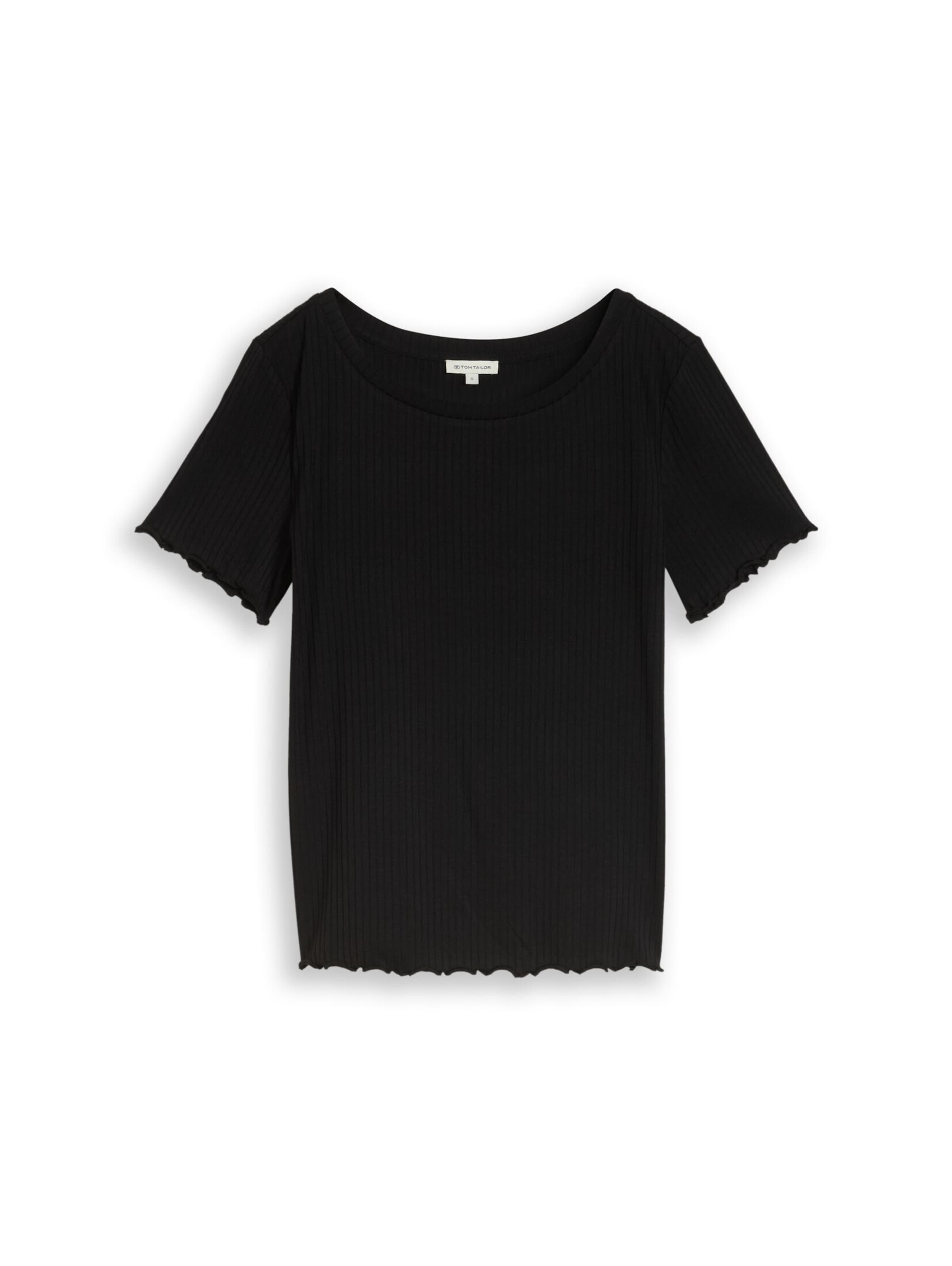 TOM TAILOR T-Shirt in Schwarz: Vorderseite