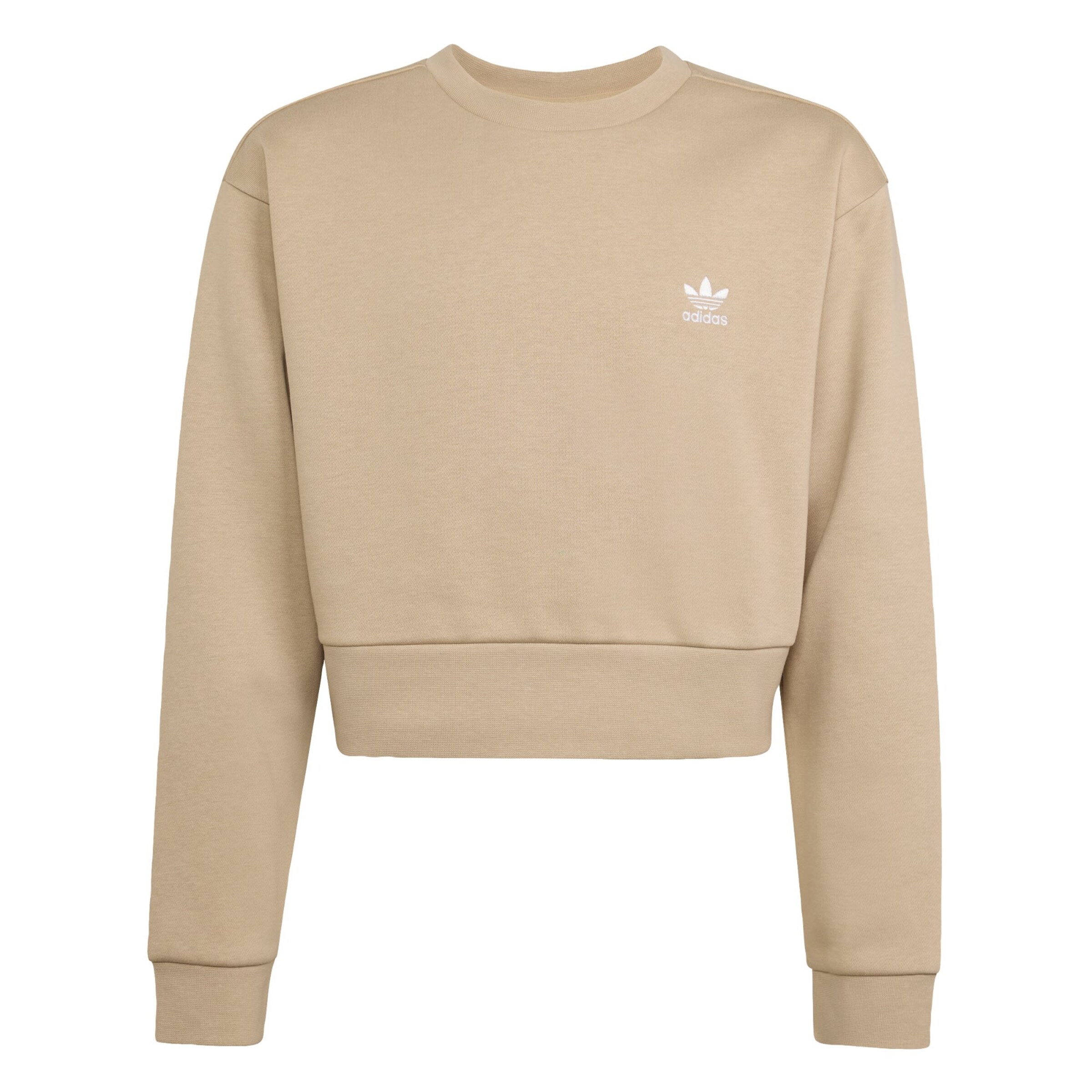 ADIDAS ORIGINALS Sweatshirt 'BOXY CREW' in beige / weiß, Produktansicht