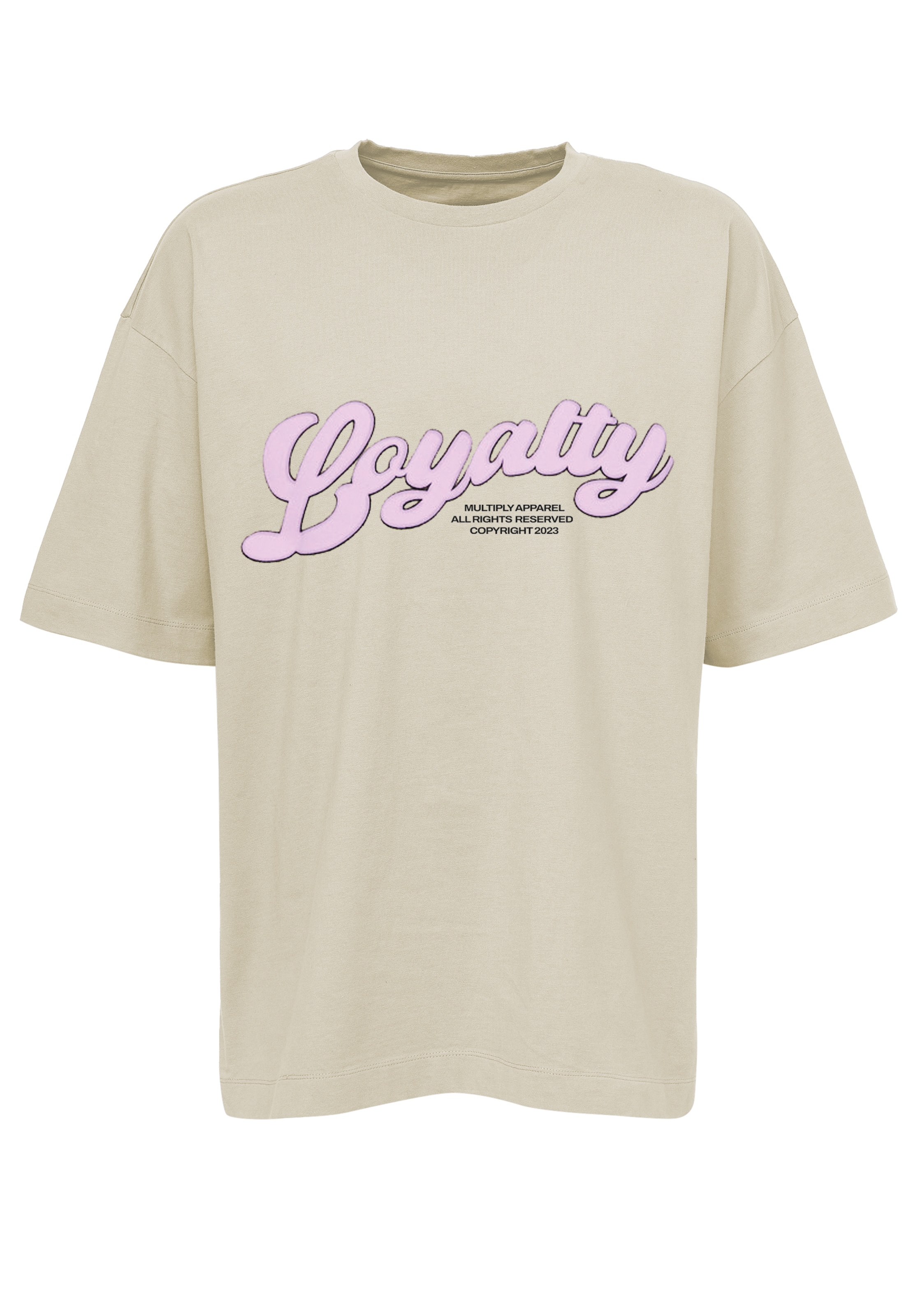 Multiply Apparel T-Shirt 'Loyalty Puff' in Braun: Vorderseite