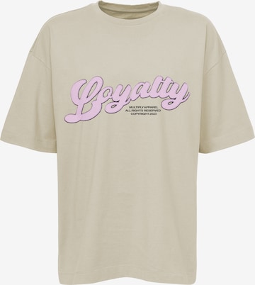 T-Shirt 'Loyalty Puff' Multiply Apparel en marron : devant