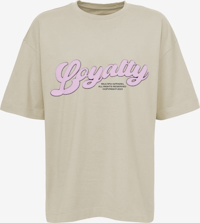 Multiply Apparel T-Shirt 'Loyalty Puff' en marron / rose / noir, Vue avec produit