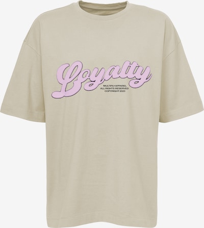 XL dydžio Marškinėliai 'Loyalty Puff' iš Multiply Apparel, spalva – ruda / rožinė / juoda, Prekių apžvalga