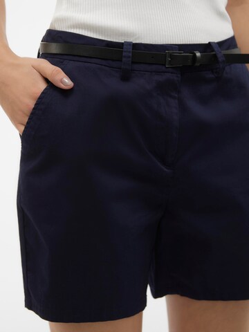 VERO MODA Regular Chino trousers 'FLASHINO' in Blue