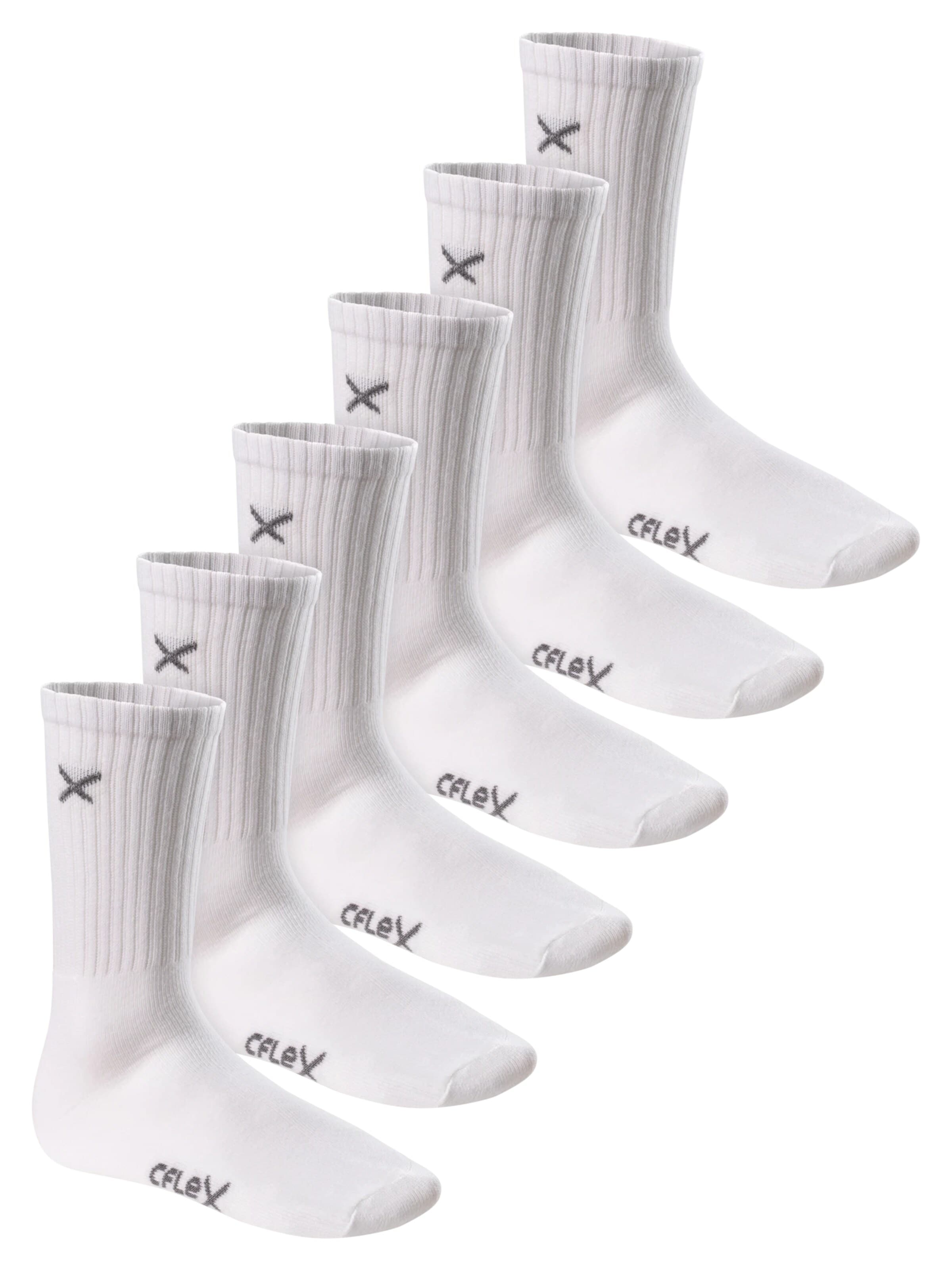cflex Athletic Socks 'Lifestyle' in White: front